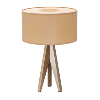 Flot bordlampe i valnød/beige fra vores kvalitetsleverandør Design by grönlund.